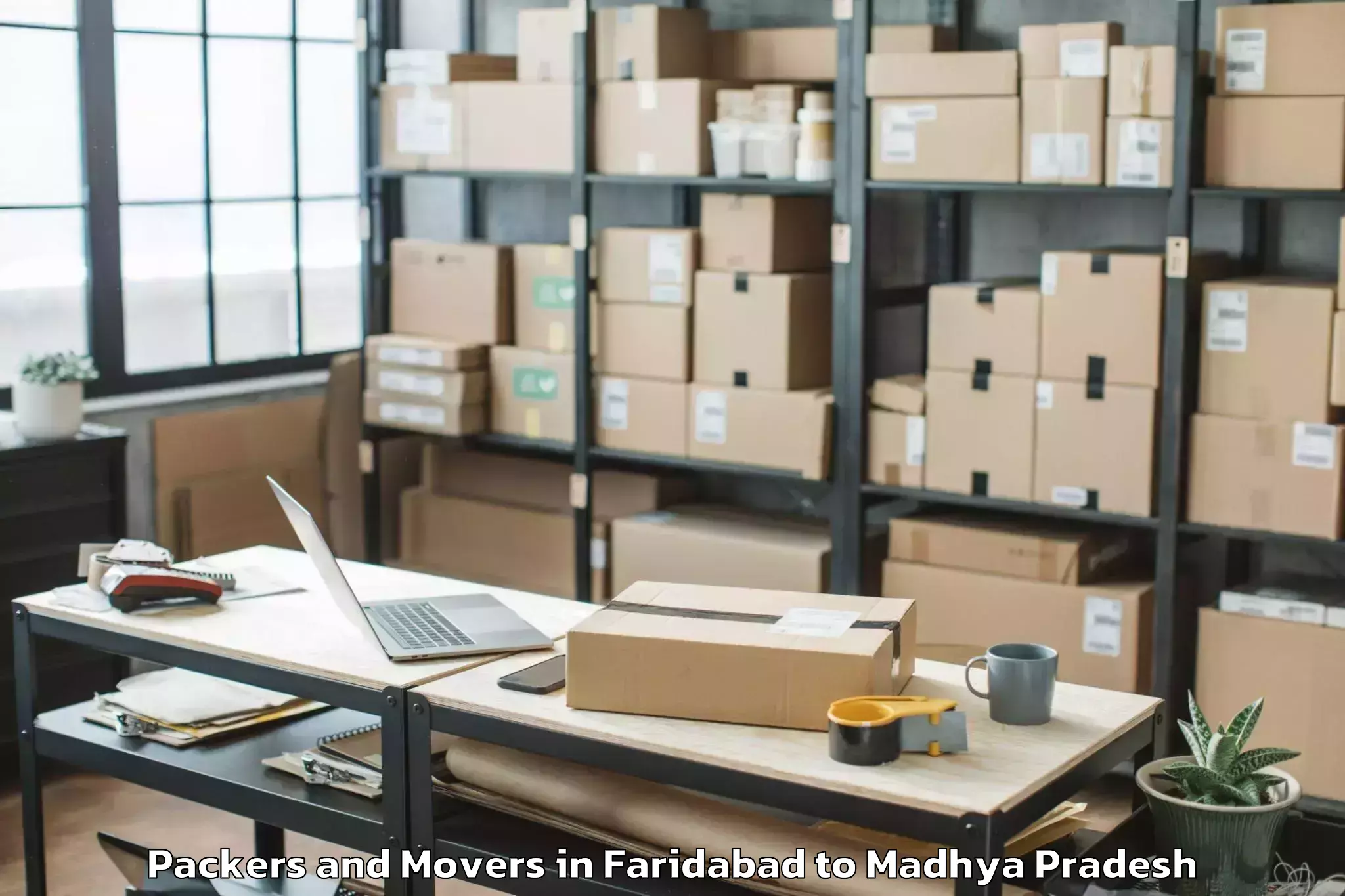 Expert Faridabad to Nasrullaganj Packers And Movers